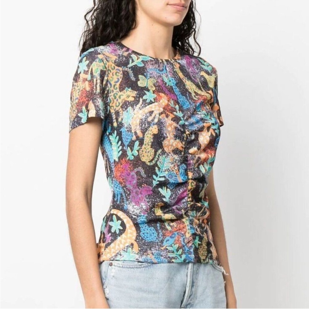 BIMBA Y LOLA Jungle Print Fitted Tee